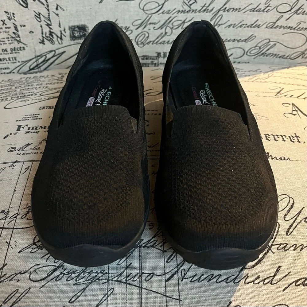 Skechers Reggae Fest 2.0 Relaxed Fit Memory Foam Shoes Size 8 Black SN 49679S - Picture 8 of 11